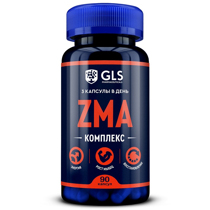 ZMA ЗМА комплекс с магнием цинком и аспарагиновой кислотой 90 капсул 638₽